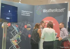 Meeting at the booth of Weather Asset